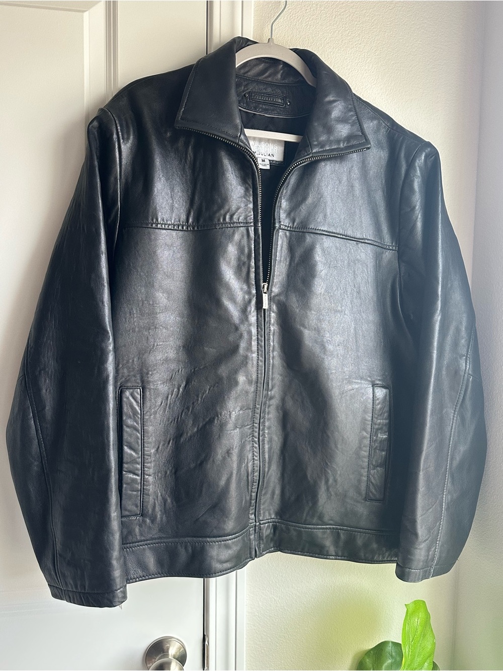 Vintage 1986 Wilsons Leather Full Zip Jacket